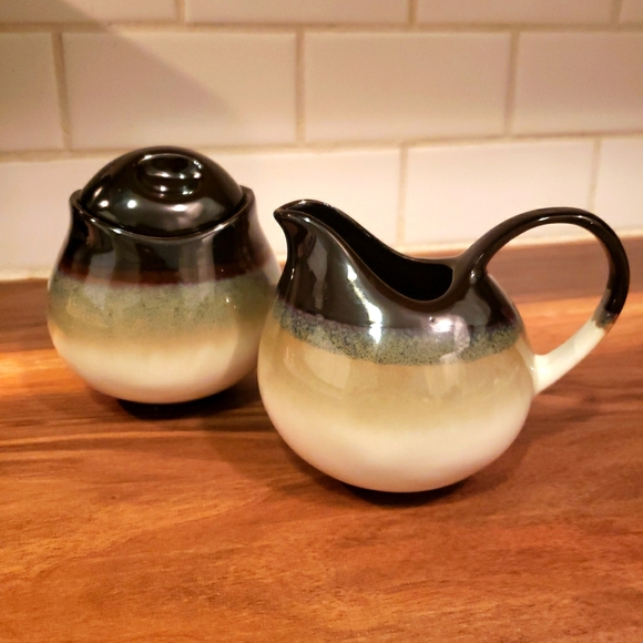 Sango Dining Sango Nova Black Creamer And Sugar Set 4932 Poshmark
